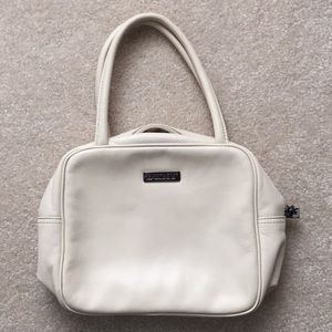 DKNY cream top handle purse.